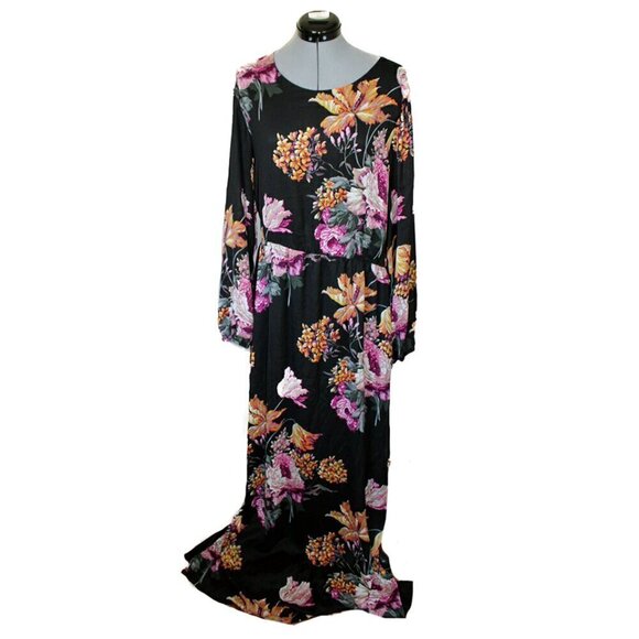 Nasty Gal Dresses & Skirts - Nasty Gal Open Invitation Maxi Floral Dress PLUS 14 open back